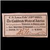 Image 2 : C.S.A.Bond $3 Coupon Feb 20th 1872 Grades Choice AU/BU Slider