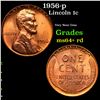 Image 1 : 1956-p Lincoln Cent 1c Grades Choice+ Unc RD
