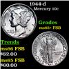 Image 1 : 1944-d Mercury Dime 10c Grades GEM+ FSB