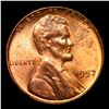Image 2 : ***Auction Highlight*** 1957-p Lincoln Cent Near TOP POP! 1c Graded ms66+ rd BY SEGS (fc)