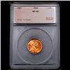 Image 4 : ***Auction Highlight*** 1957-p Lincoln Cent Near TOP POP! 1c Graded ms66+ rd BY SEGS (fc)