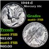 Image 1 : 1944-d Mercury Dime 10c Grades GEM+ FSB
