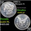 Image 1 : 1882-s Morgan Dollar $1 Grades GEM Unc PL