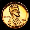 Image 2 : Proof 1962 Lincoln Cent 1c Grades Gem++ Proof Red