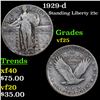 Image 1 : 1929-d Standing Liberty Quarter 25c Grades vf+