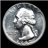 Image 2 : Proof 1942 Washington Quarter 25c Grades GEM++ Proof
