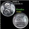 Image 1 : 1943-s Lincoln Cent 1c Grades GEM++ Unc