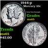 Image 1 : 1944-p Mercury Dime 10c Grades GEM Unc