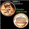 Image 1 : Proof 2000-s Lincoln Cent 1c Grades Gem++ Proof Red Cameo