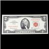 Image 2 : 1963 $2 Red seal United States Note Grades Gem CU