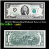 Image 1 : 1976 $2 Green Seal Federal Reseve Note Grades Gem CU