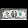 Image 2 : 1976 $2 Green Seal Federal Reseve Note Grades Gem CU