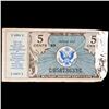Image 2 : Military Payment Certificate (MPC) Series 472 5c Grades vf details