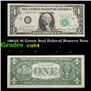 Image 1 : 1963A $1 Green Seal Federal Reserve Note  Grades Choice CU