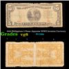 Image 1 : 1943 Philippines 5 Pesos Japanese WWII Invasion Currency Grades vg, very good