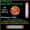 Image 1 : Shotgun Lincoln 1c roll, 1975-d 50 pcs Bank Wrapper.