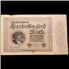 Image 2 : 1923 Germany Weimar Republic 100,000 Marks Post-WWI Hyperinflation Banknote Grades vf++
