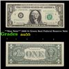 Image 1 : **Star Note** 1969 $1 Green Seal Federal Reserve Note Grades Choice AU
