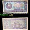 Image 1 : 1966 Romania 100 Lei Banknote P# 97A Grades Choice AU/BU Slider
