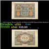 Image 1 : 1920 Germany Weimar Republic 100 Marks Post-WWI Hyperinflation Banknote Grades vf++