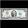 Image 2 : 1976 $2 Green Seal Federal Reseve Note Grades Gem CU