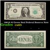 Image 1 : 1963A $1 Green Seal Federal Reserve Note  Grades Gem CU