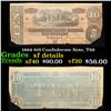 Image 1 : 1864 $10 Confederate Note, T68 Grades xf details