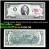 Image 1 : 1976 $2 Federal Reserve Note 1st Day of Issue, with Stamp Grades Gem CU