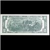 Image 3 : 1976 $2 Federal Reserve Note 1st Day of Issue, with Stamp Grades Gem CU