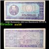 Image 1 : 1966 Romania 100 Lei Banknote P# 97A Grades Choice AU/BU Slider
