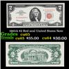 Image 1 : 1963A $2 Red seal United States Note Grades Gem CU