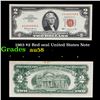 Image 1 : 1963 $2 Red seal United States Note Grades Choice AU/BU Slider