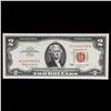 Image 2 : 1963 $2 Red seal United States Note Grades Choice AU/BU Slider