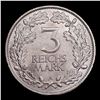 Image 3 : 1925A Silver Germany - Weimar Republic 3 Reichsmark KM-46 Grades Select Unc