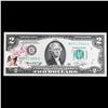 Image 2 : 1976 $2 Federal Reserve Note 1st Day of Issue, with Stamp Grades Gem CU