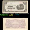 Image 1 : 1942 Philippines 50 Centavos Japanese WWII Invasion Currency Grades Choice AU/BU Slider