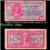 Image 1 : Military Payment Certificate (MPC) Series 521 10c Grades vf+