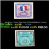 Image 1 : 1944 France 2 Francs "Flag Ticket" WWII Allied Military Currency Grades Choice AU/BU Slider