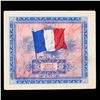 Image 2 : 1944 France 2 Francs "Flag Ticket" WWII Allied Military Currency Grades Choice AU/BU Slider