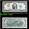 Image 1 : 1976 $2 Green Seal Federal Reseve Note Grades Gem CU