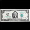 Image 2 : 1976 $2 Green Seal Federal Reseve Note Grades Gem CU