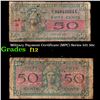 Image 1 : Military Payment Certificate (MPC) Series 521 50c Grades f, fine