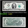 Image 1 : 1976 $2 Green Seal Federal Reseve Note Grades Gem CU