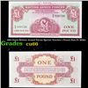Image 1 : 1962 Great Britain Armed Forces Special Voucher 1 Pound Note P# M36a Grades Gem+ CU