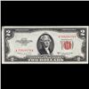 Image 2 : 1953B $2 Red Seal United States Note Grades Choice AU/BU Slider