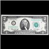 Image 2 : 1976 $2 Green Seal Federal Reseve Note Grades Select CU