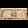 Image 2 : 1943 Philippines 5 Pesos Japanese WWII Invasion Currency Grades f, fine