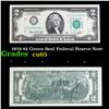 Image 1 : 1976 $2 Green Seal Federal Reseve Note Grades Gem CU