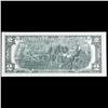 Image 3 : 1976 $2 Federal Reserve Note 1st Day of Issue, with Stamp Grades Gem CU