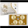 Image 1 : 2014 Presidential Dollar Proof Set 5 Coins Inside